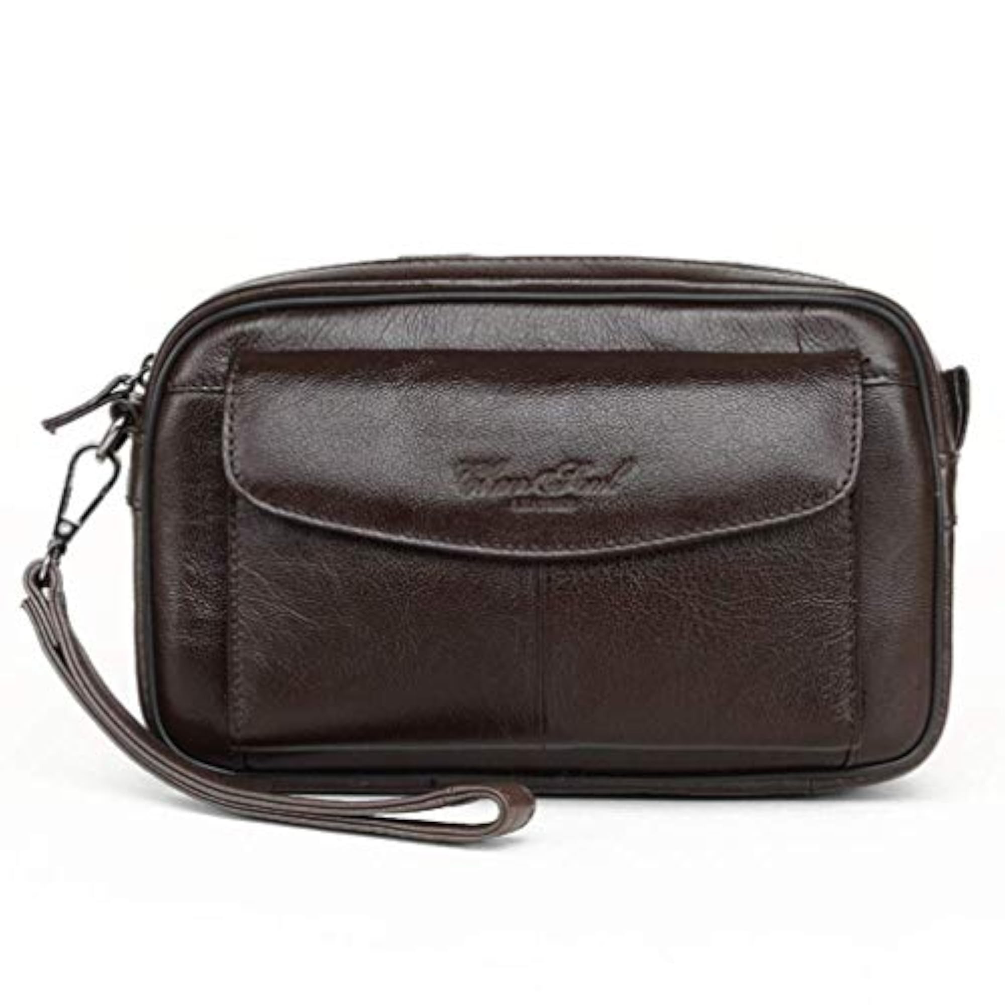 Leather Clutch Purse Wallet for Men, Organizer Holder